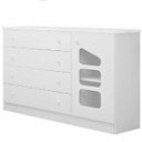 Ver imagem 4 de Quarto Infantil de Bebê Sapateira + Cômoda Sapateira Algodão Doce+ Guarda-roupa 2 Portas 100% Mdf Br
