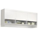 Ver imagem 4 de Quarto Infantil de Bebê Completo 4 Peças Cômoda + Guarda-roupa + Armário Aéreo Módulo 100% Mdf - Pho
