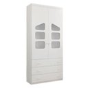 Ver imagem 2 de Quarto Infantil de Bebê Completo 4 Peças Cômoda + Guarda-roupa + Armário Aéreo Módulo 100% Mdf - Pho