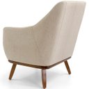 Ver imagem 6 de Poltrona Decorativa La Paloma Base Madeira Linho Bege - Nexta Casa