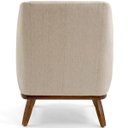 Ver imagem 7 de Poltrona Decorativa La Paloma Base Madeira Linho Bege - Nexta Casa