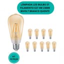 Ver imagem 2 de Kit C/ 10 Lâmpadas Filamento Led 4w (formato Pera St) 2300k E27 Bivolt