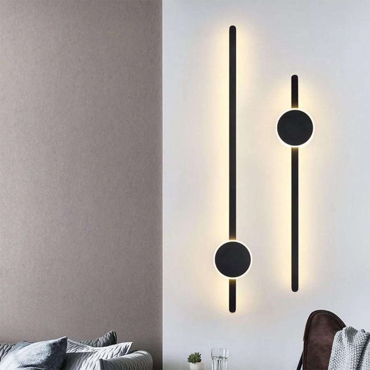 Ver imagem 4 de Luminária Arandela Parede 60cm Barra Led 24 Watts Gimpo Kjbd-163:preto