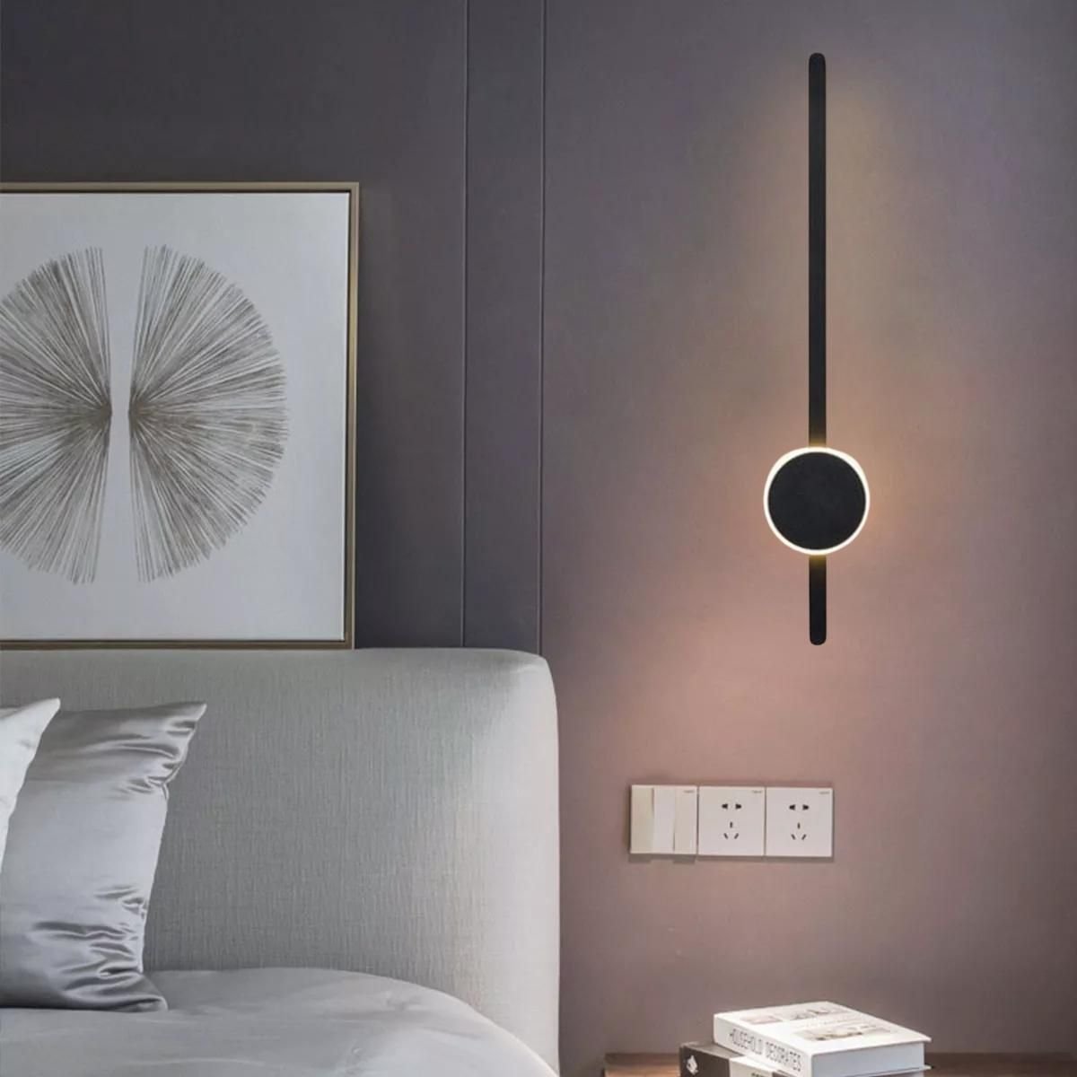 Ver mais imagens de Luminária Arandela Parede 60cm Barra Led 24 Watts Gimpo Kjbd-163:preto