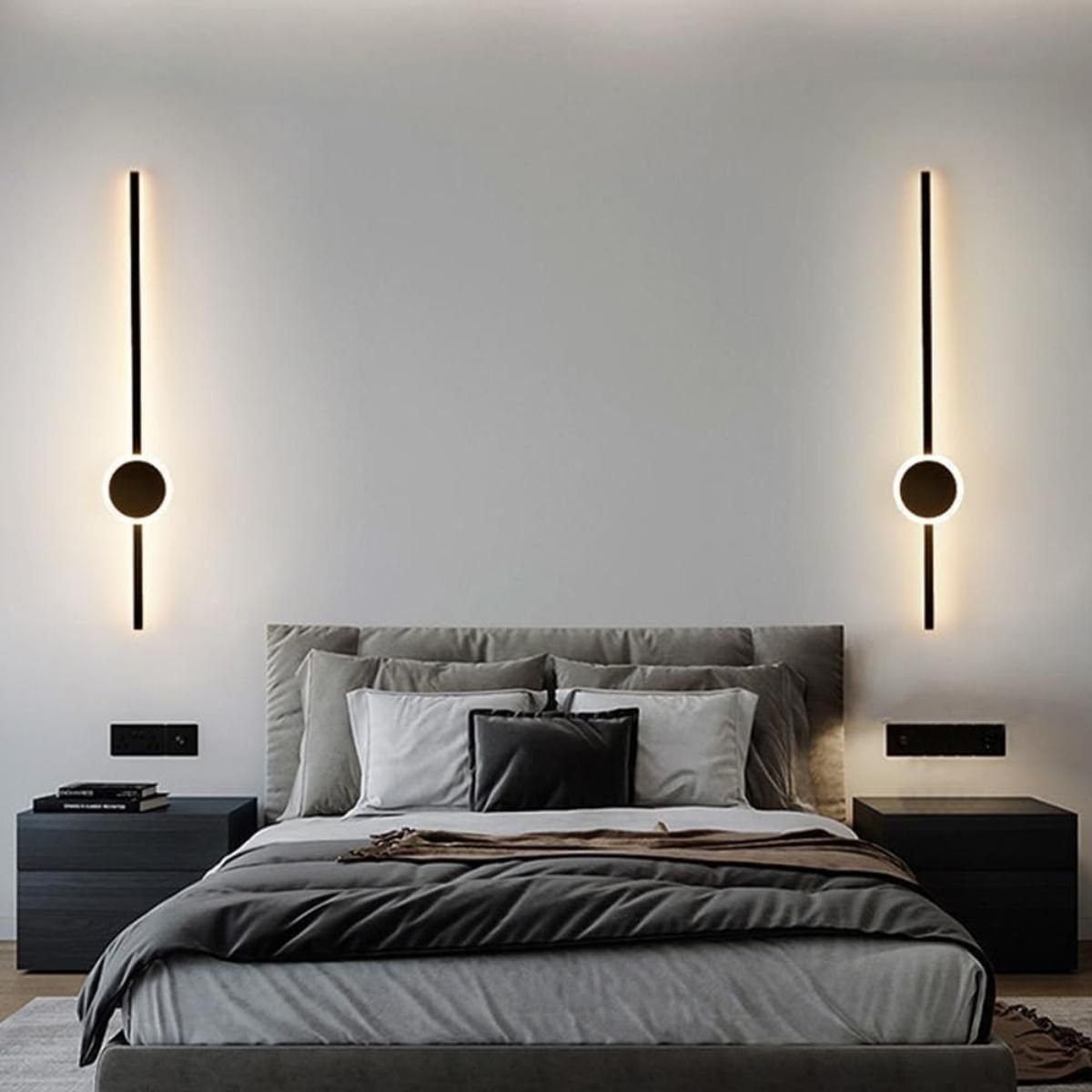 Ver imagem 7 de Luminária Arandela Parede 60cm Barra Led 24 Watts Gimpo Kjbd-163:preto