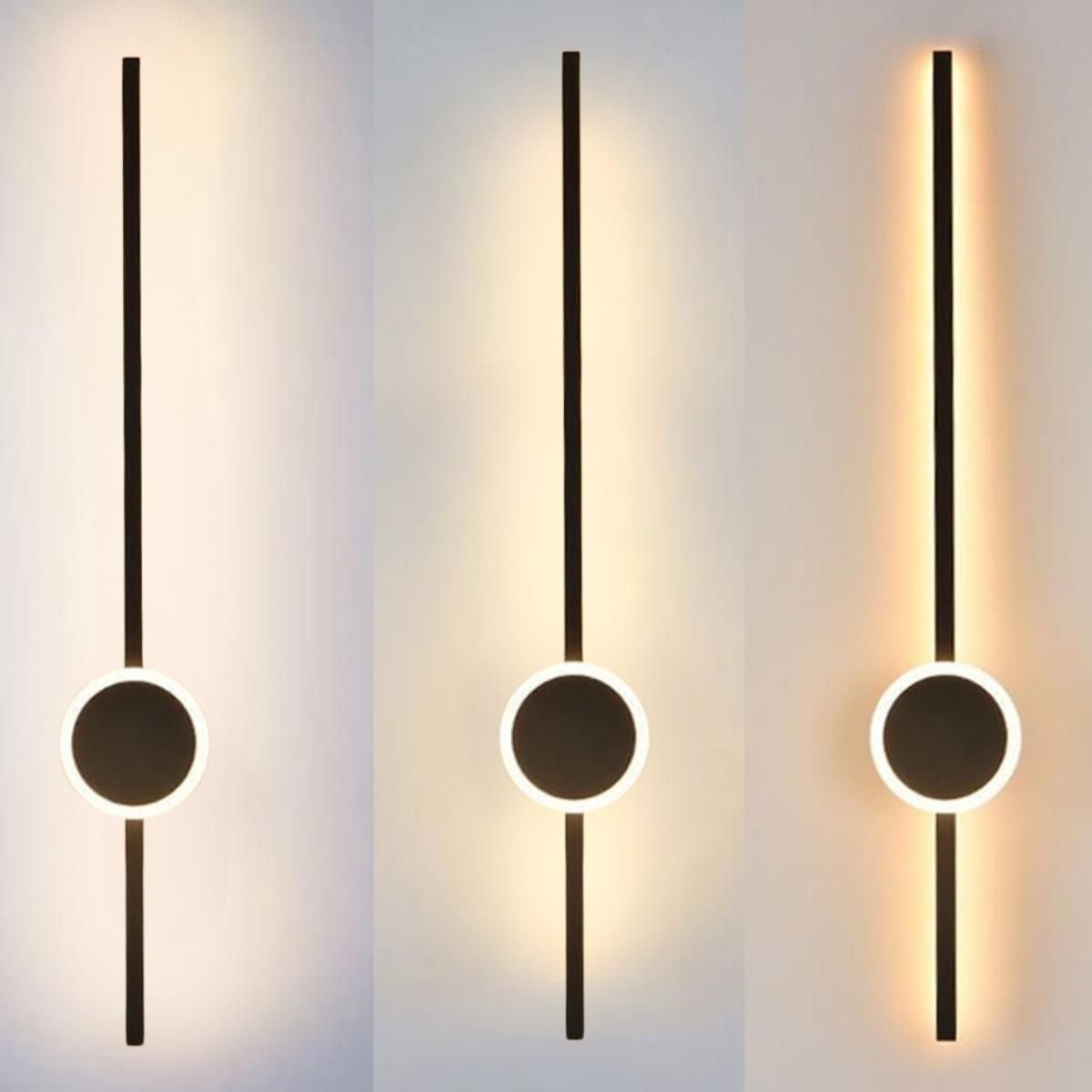 Ver imagem 5 de Luminária Arandela Parede 60cm Barra Led 24 Watts Gimpo Kjbd-163:preto