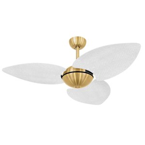 Ventilador de Teto Volare Dourado Office Dunamis Palmae 110V