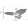 Ventilador de Teto Volare Dourado Office Dunamis Palmae 110V - 6