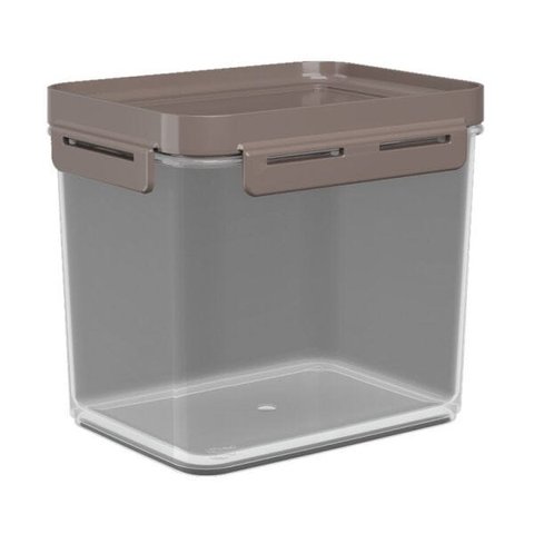 Pote Hermético Flap 19 X 14 X 15,7 Cm 2,2 L - Cinza