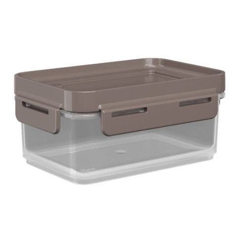 Pote Hermético Flap 12,7 X 8,7 X 5,8 Cm 250 Ml - Cinza