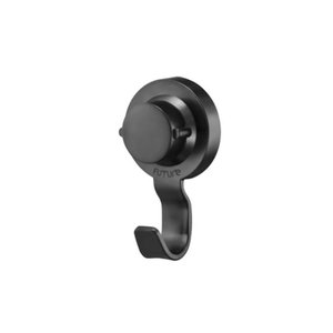Gancho de Parede Multiuso com Ventosa 10,5 Cm Preto Fosco