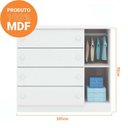 Ver imagem 3 de Cômoda Sapateita Lívia Infantil 4 Gavetas e 1 Porta 100% MDF para Quarto de Bebê - Phoenix Baby