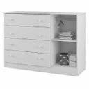 Ver imagem 3 de Cômoda Algodão Doce 100% MDF com 4 Gavetas para Quarto Infantil de Bebê - Phoenix Baby
