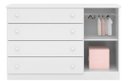 Ver imagem 5 de Cômoda Algodão Doce 100% MDF com 4 Gavetas para Quarto Infantil de Bebê - Phoenix Baby