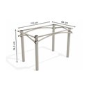 Ver imagem 4 de Mesa P/ Cozinha Elba C/ Tampo 1.60cm Niquel/nogueira - Kappesberg