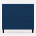 Ver imagem 6 de Cabeceira Decorativa Ivy para Cama de Casal 140 cm Suede Azul Marinho