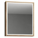 Ver imagem 1 de Armário Aéreo para Banheiro 60cm 01 Porta com Espelho Gael B06 Branco Nogal - Lyam Decor