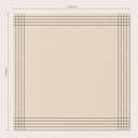 Ver imagem 4 de Toalha de Mesa Viena 4 Lugares Algodão 1,40 x 1,40 m Creme Santa Sofia