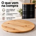 Ver mais imagens de Tampo Redondo de Madeira Pinus 60cm para Mesa Tambor 200 L
