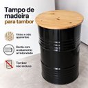 Ver imagem 5 de Tampo Redondo de Madeira Pinus 60cm para Mesa Tambor 200 L