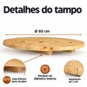 Ver imagem 6 de Tampo Redondo de Madeira Pinus 60cm para Mesa Tambor 200 L