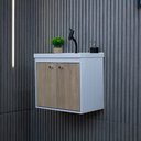 Ver imagem 3 de Gabinete Armario para Banheiro Bergamo 51cm com Cuba