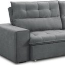 Ver imagem 6 de Sofá Retrátil Reclinável para Sala 3 Lugares 220cm Neruda F04 Veludo Cinza Escuro - Lyam Decor