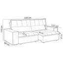 Ver imagem 4 de Sofá Retrátil Reclinável para Sala 3 Lugares 220cm Neruda F04 Veludo Cinza Escuro - Lyam Decor