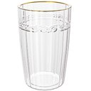 Ver imagem 2 de Jogo de Copos de Cristal Transparente Fio de Ouro Imperial 370ml 2 Peças - Lyor