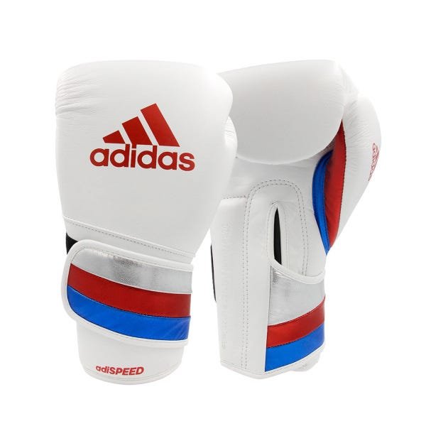 Luvas de boxe e kickboxing adidas Adi-Speed 501 Pro White - 14 Oz - 1