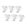 KIT CONJUNTO 6 CANECA CONICA XICARA DE VIDRO PARA CAFE CHA CAPUPPUCINO CAFE EXPRESSO MINI 110ML - 1