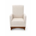 Ver imagem 6 de Poltrona Cadeira Amamentação Amanda c/Puff Boucle Off White