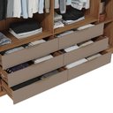 Ver imagem 5 de Guarda Roupa Casal 6 Portas Martin C01 Buriti/fendi - Mpozenato