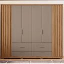 Ver imagem 4 de Guarda Roupa Casal 6 Portas Martin C01 Buriti/fendi - Mpozenato