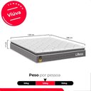 Ver imagem 2 de Colchão Viúva Life D33 Pillow Top Cinza 17x128x188cm