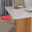 Ver imagem 6 de Mesa 0,90 Celebrare C/04 Cad.apogeu Suede Animale Amendoa Clean/off White