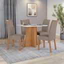 Ver imagem 2 de Mesa 0,90 Celebrare C/04 Cad.apogeu Suede Animale Amendoa Clean/off White