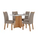 Ver imagem 1 de Mesa 0,90 Celebrare C/04 Cad.apogeu Suede Animale Amendoa Clean/off White