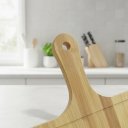 Ver imagem 2 de Tábua Corte Bambu com Alça para Carnes, Queijos e Legumes