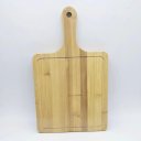 Ver imagem 3 de Tábua Corte Bambu com Alça para Carnes, Queijos e Legumes