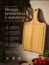Ver imagem 2 de Tábua Corte Bambu com Alça para Carnes, Queijos e Legumes