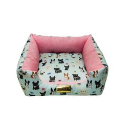 Cama Luppet Quadrada Pet Impermeável para Cachorro Rosa M - 2