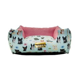 Cama Luppet Quadrada Pet Impermeável para Cachorro Rosa M - 1
