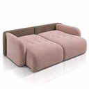 Ver imagem 3 de Sofá Cama Casal Retrátil e Reclinável 2 Lugares Bicolor Pétala / Café Uruguai 196cm