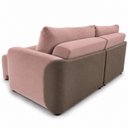 Ver imagem 6 de Sofá Cama Casal Retrátil e Reclinável 2 Lugares Bicolor Pétala / Café Uruguai 196cm