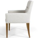 Ver imagem 6 de Cadeira para Sala Angel Base Madeira Linho Cru - Nexta Casa