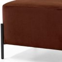 Ver imagem 3 de Puff Decorativo Status Base Preto Fosco Veludo Marsala - Nexta Casa