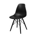Ver imagem 3 de Conjunto Mesa Redonda Eames Black 90cm + 4 Cadeiras Eames Dsw Sala Cozinha Jantar - La Mobilia