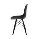 Ver imagem 5 de Conjunto Mesa Redonda Eames Black 90cm + 4 Cadeiras Eames Dsw Sala Cozinha Jantar - La Mobilia