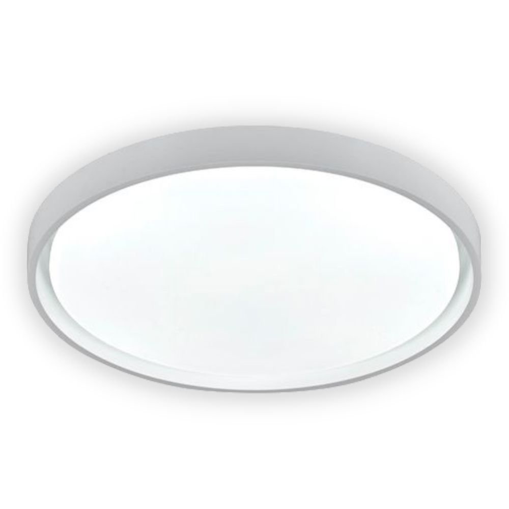 Plafon Led Moderno 48w Redondo Tipo Montana - Branco